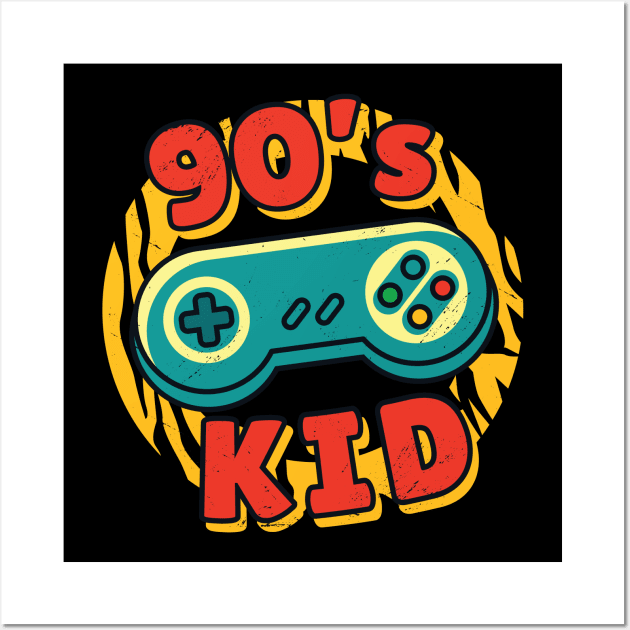 90s kids gaming nostalgia vintage Wall Art by Midoart